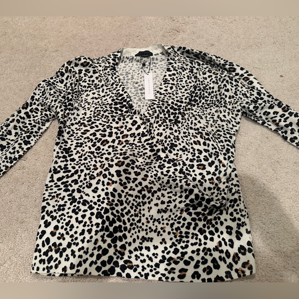 Sanctuary cheetah print top new with tags size large